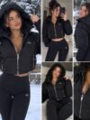 Alo Yoga Women’s Cropped Hooded Puffer Jacket