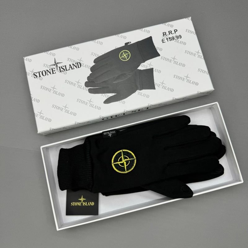 Designer Men's Luxury Winter Gloves Gift Set Collection – Stone Island, Louis Vuitton, & Moncler - Image 2