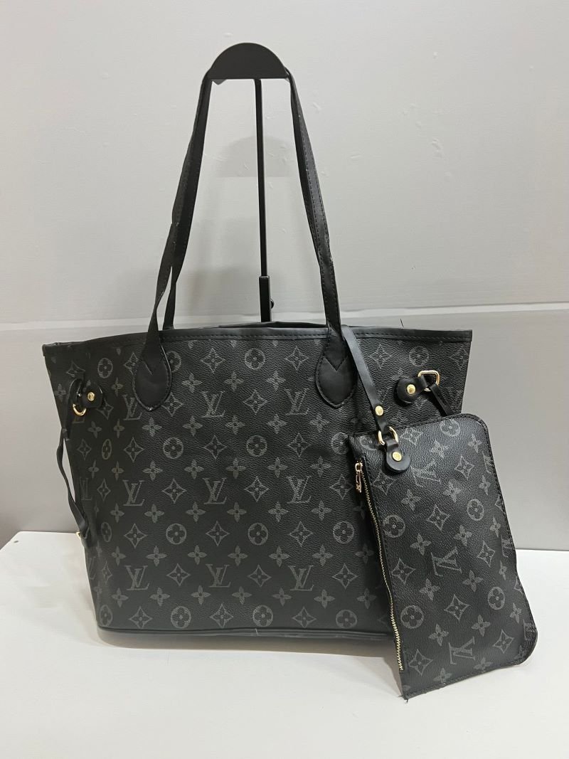 Louis Vuitton Neverfull MM Collection – Luxury Coated Canvas & Leather Tote Bags - Image 2