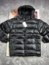 Moncler Maya Men's Shiny Black Hooded Puffer Jacket – Premium Down Winter Coat