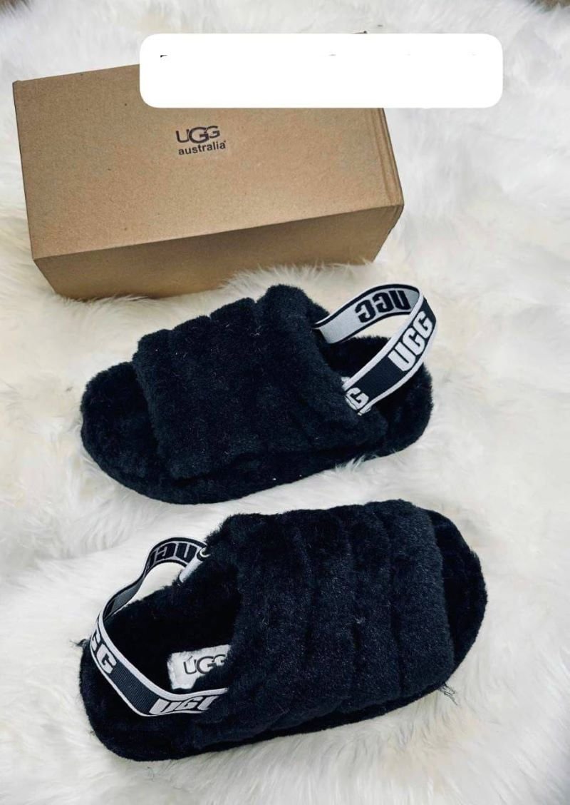UGG Fluff Yeah Slide – Plush Shearling Slingback Slippers and Sandals