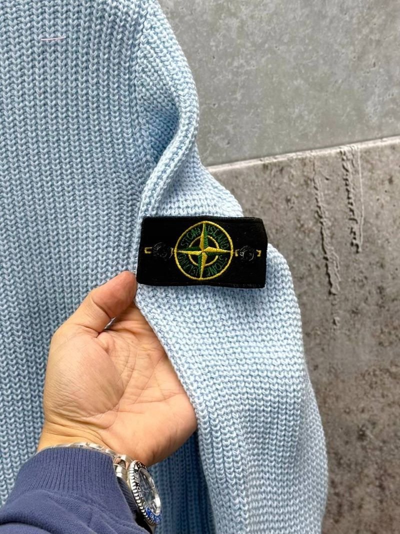 Stone Island Men's Ribbed Crewneck Knit Sweater - Image 11