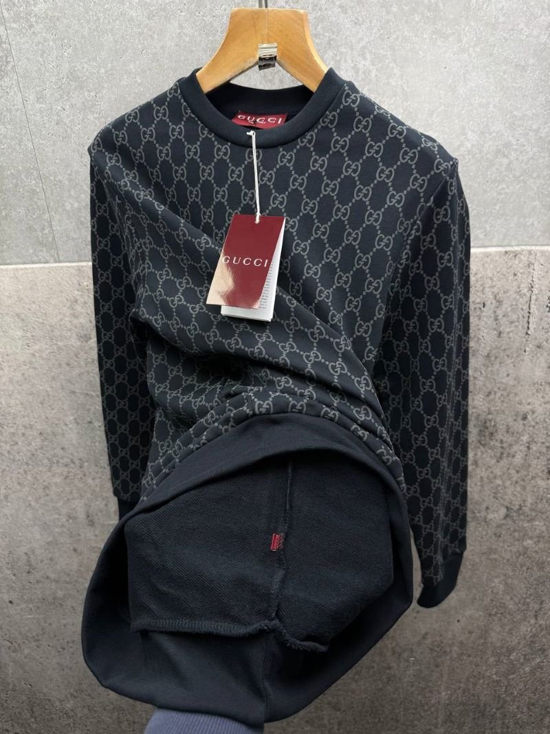 Gucci Embossed Monogram Crewneck Sweatshirt - Premium Designer Pullover - Image 14
