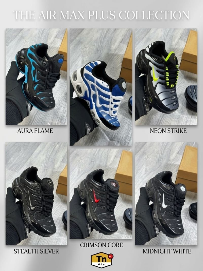 Kid's Air Max Plus TN Cushioning Running Shoes – Premium Athletic Sneakers Collection