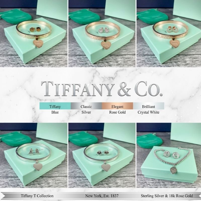 Premium Tiffany & Co. Inspired Jewelry Sets Golden / Silver