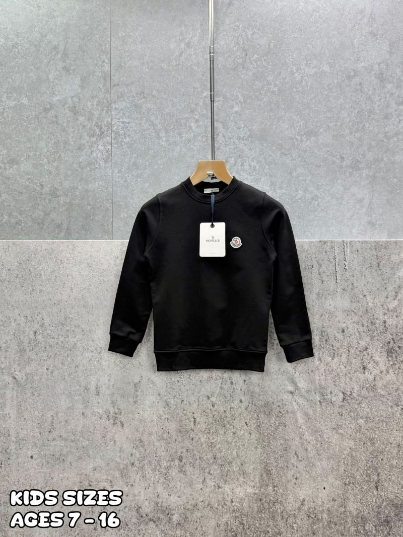 Moncler Junior Logo Patch Cotton Sweatshirt Collection - Kids Designer Pullover - Image 2