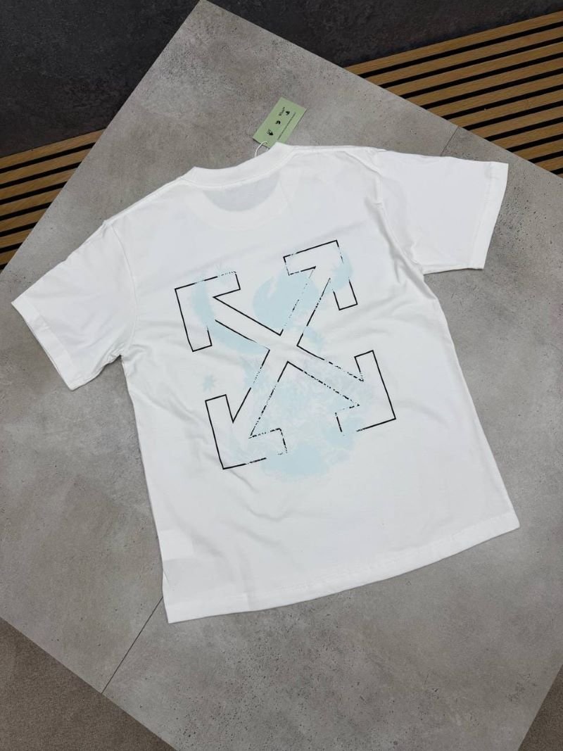 Off-White Graphic Print Short-Sleeve Cotton T-Shirt - Image 2