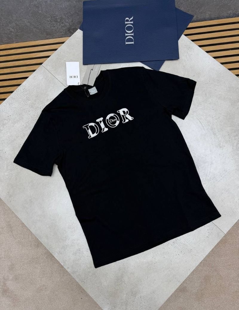 Dior Classic Logo Print Short-Sleeve Cotton T-Shirt - Image 2