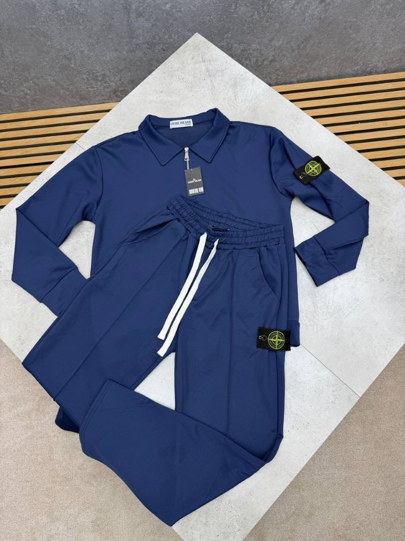 Stone Island Men's Quarter-Zip Polo Tracksuit Set (Jacket & Matching Joggers) - Image 3