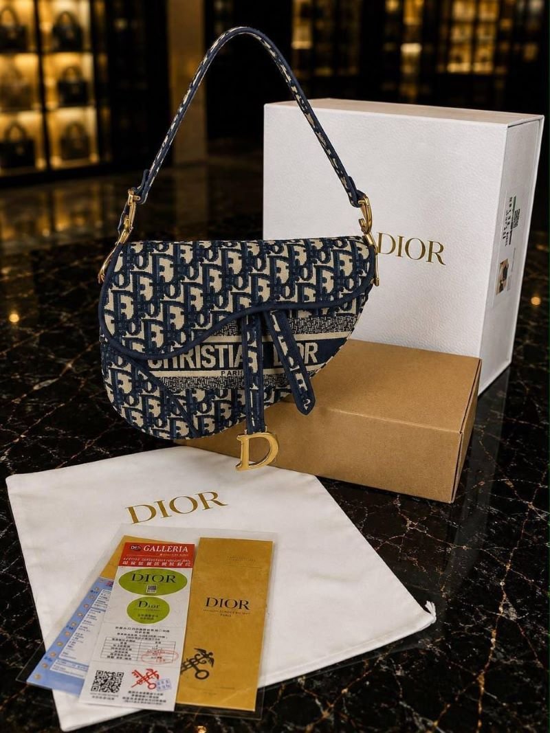 Dior Saddle Bag Collection with Authentic Packaging - Image 2