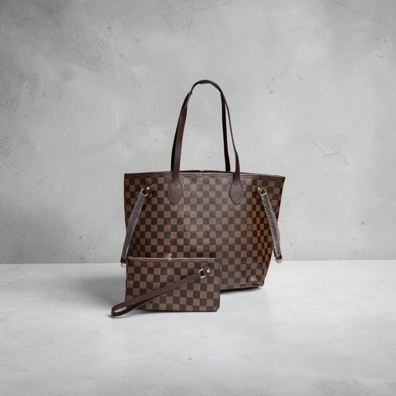 Louis Vuitton Neverfull MM Collection – Luxury Coated Canvas & Leather Tote Bags - Image 3