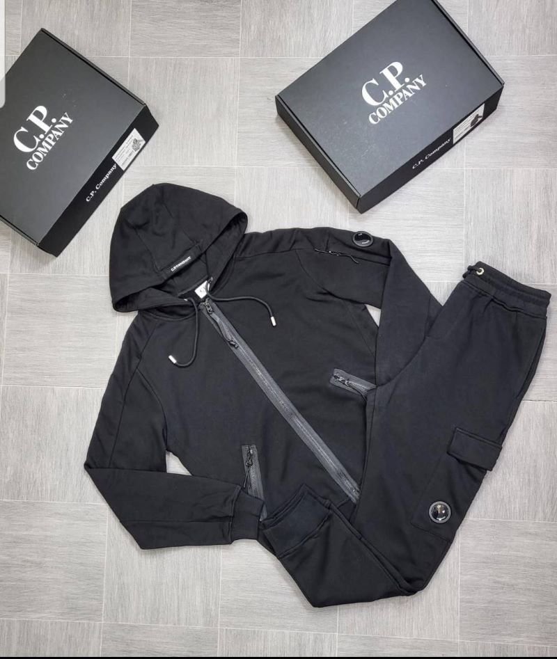 Men's C.P. Company Goggle Lens Full-Zip Hooded Tracksuit and Jogger Set with Box - Image 2