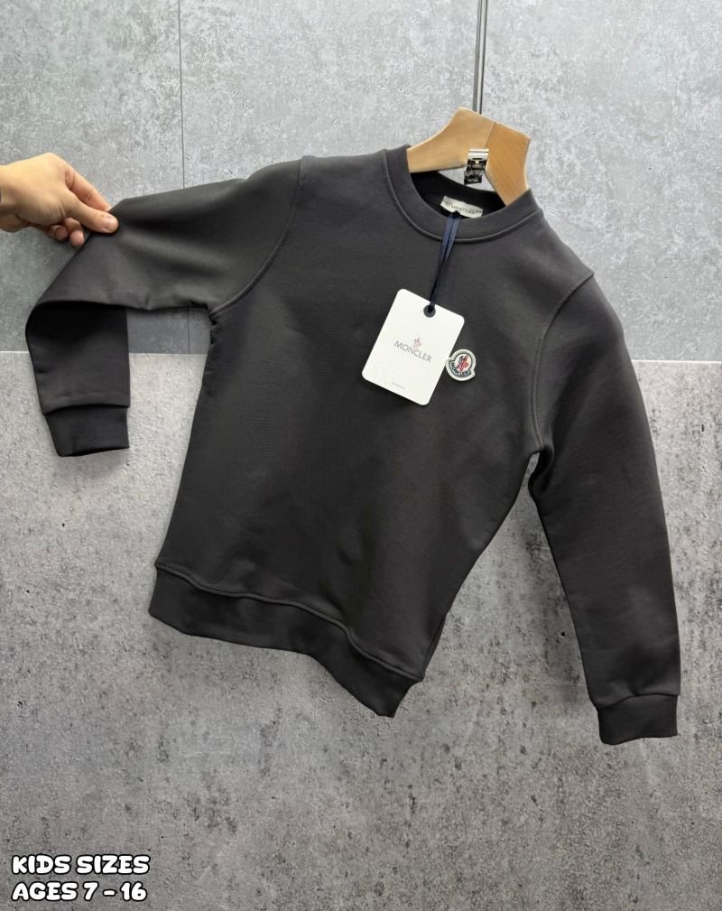 Moncler Junior Logo Patch Cotton Sweatshirt Collection - Kids Designer Pullover - Image 3