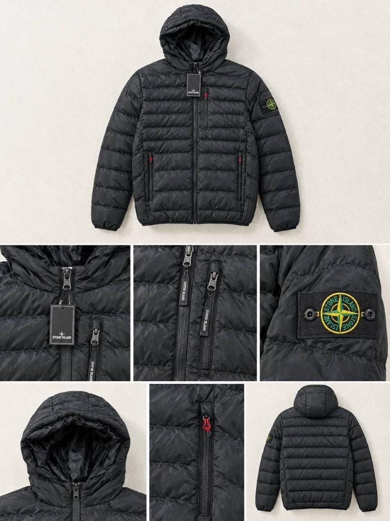 Men’s Lightweight Quilted Hooded Puffer Jacket Collection, ( Canada Goose, Stone Island & Montirex ) - Image 3