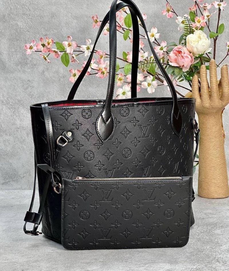 Louis Vuitton Neverfull MM Collection – Luxury Coated Canvas & Leather Tote Bags - Image 4
