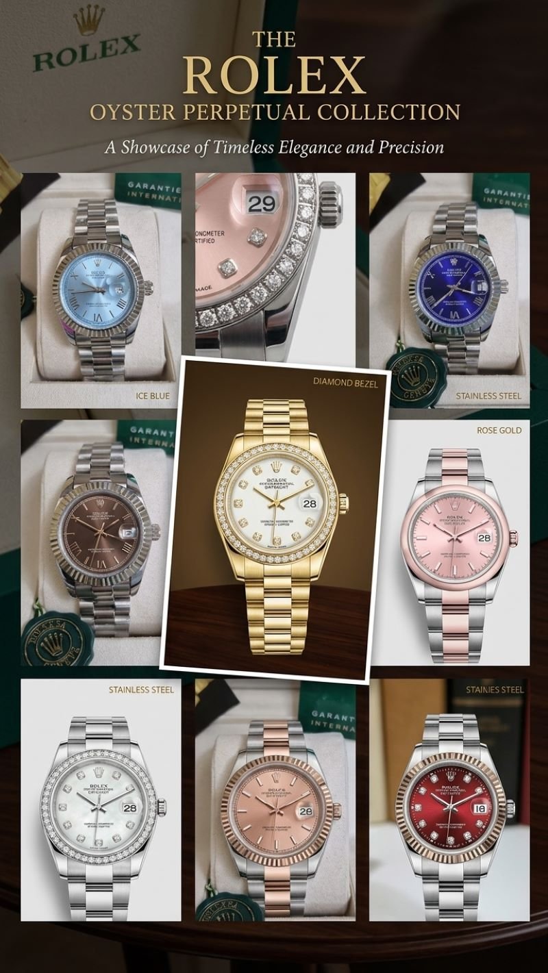 Rolex Oyster Perpetual Date just & Oyster Perpetual Women’s Collection