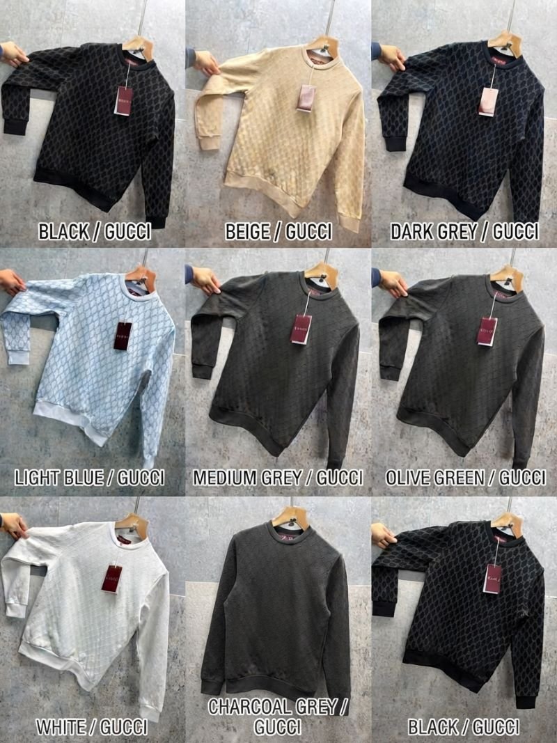 Gucci Embossed Monogram Crewneck Sweatshirt - Premium Designer Pullover