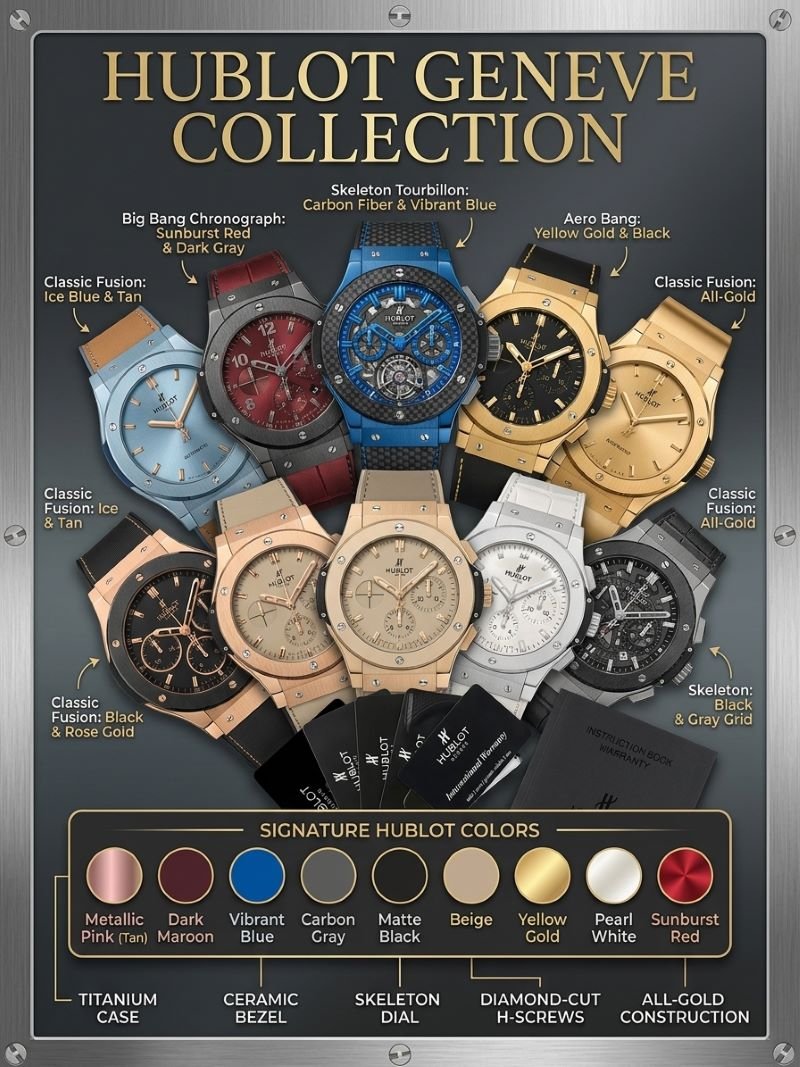 Hublot Geneva Luxury Watch Collection – Signature Color & Design Showcase - Image 38
