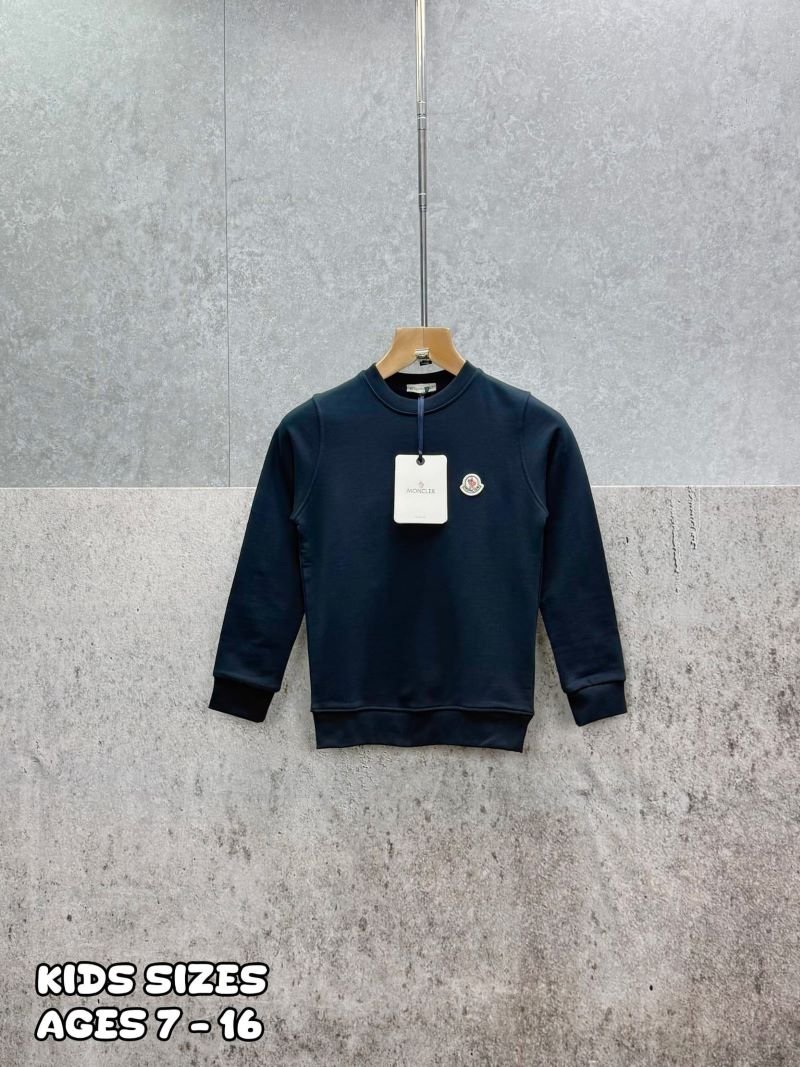 Moncler Junior Logo Patch Cotton Sweatshirt Collection - Kids Designer Pullover - Image 4