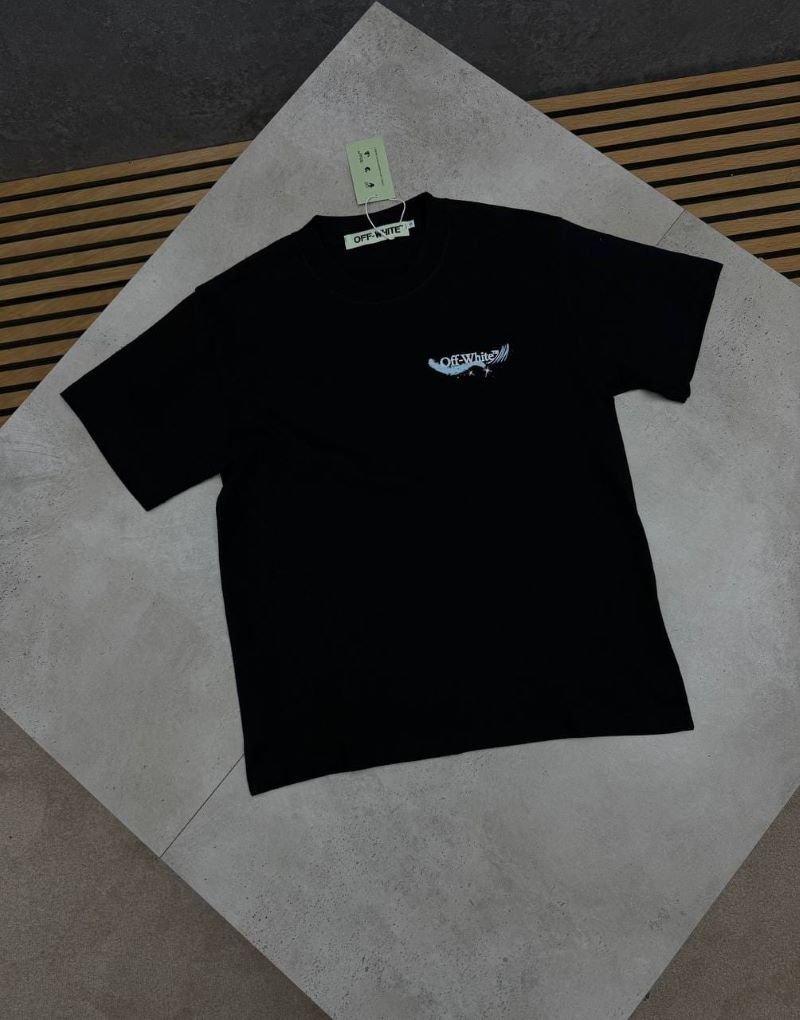 Off-White Graphic Print Short-Sleeve Cotton T-Shirt - Image 4