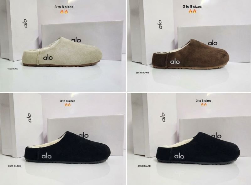 Alo Yoga Fleece-Lined Suede Mules / Clogs