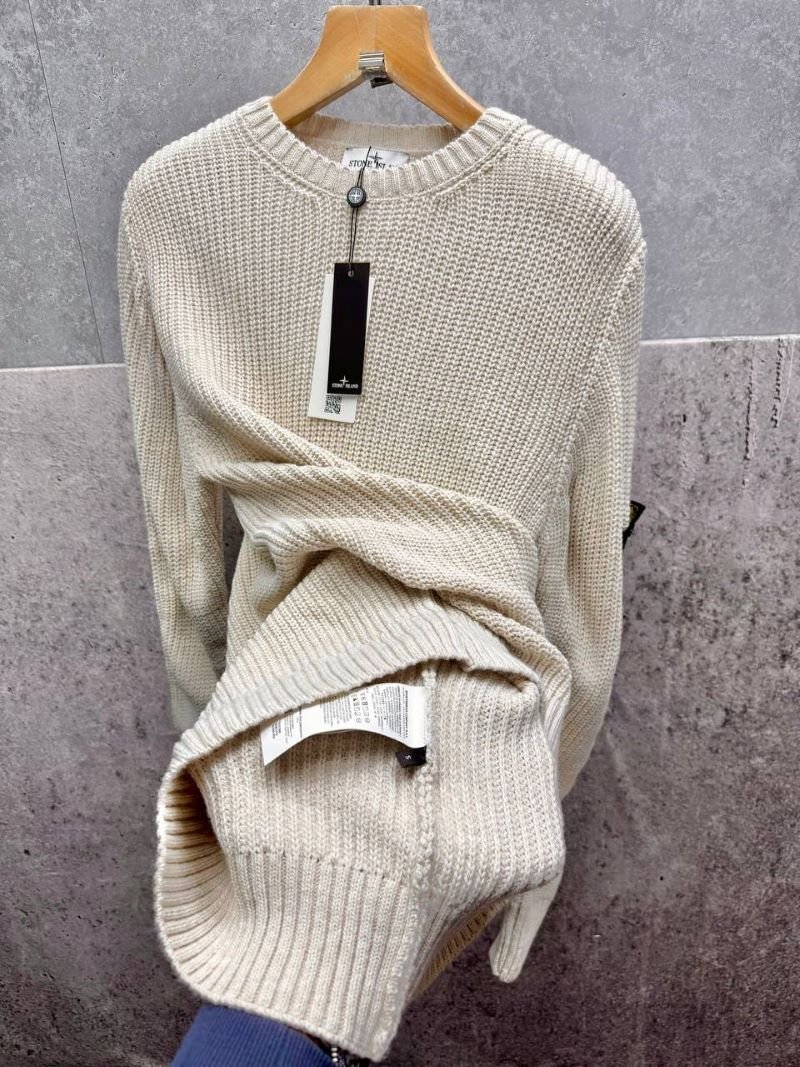 Stone Island Men's Ribbed Crewneck Knit Sweater - Image 5