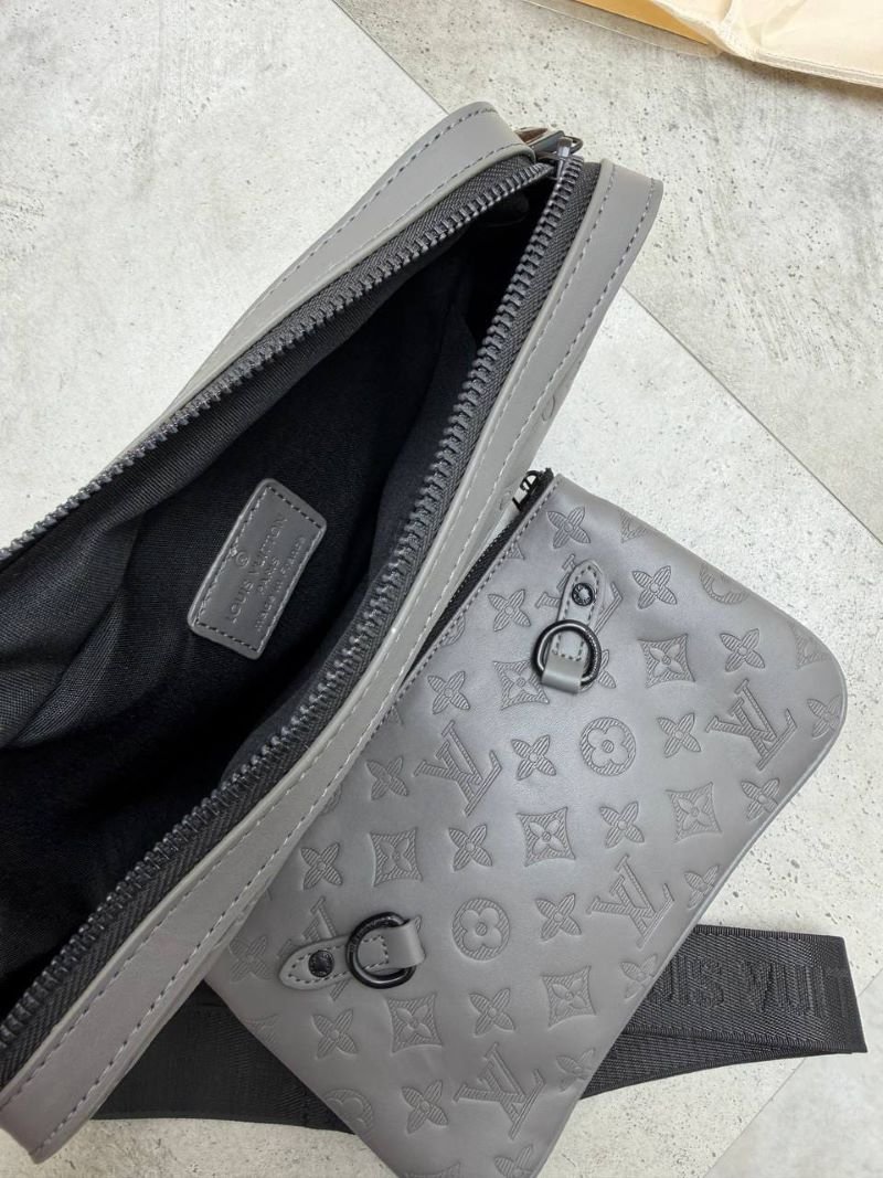 Louis Vuitton Multi Pochette Accessoires - Monogram Eclipse Canvas Trio Crossbody Bag Set with Box - Image 4
