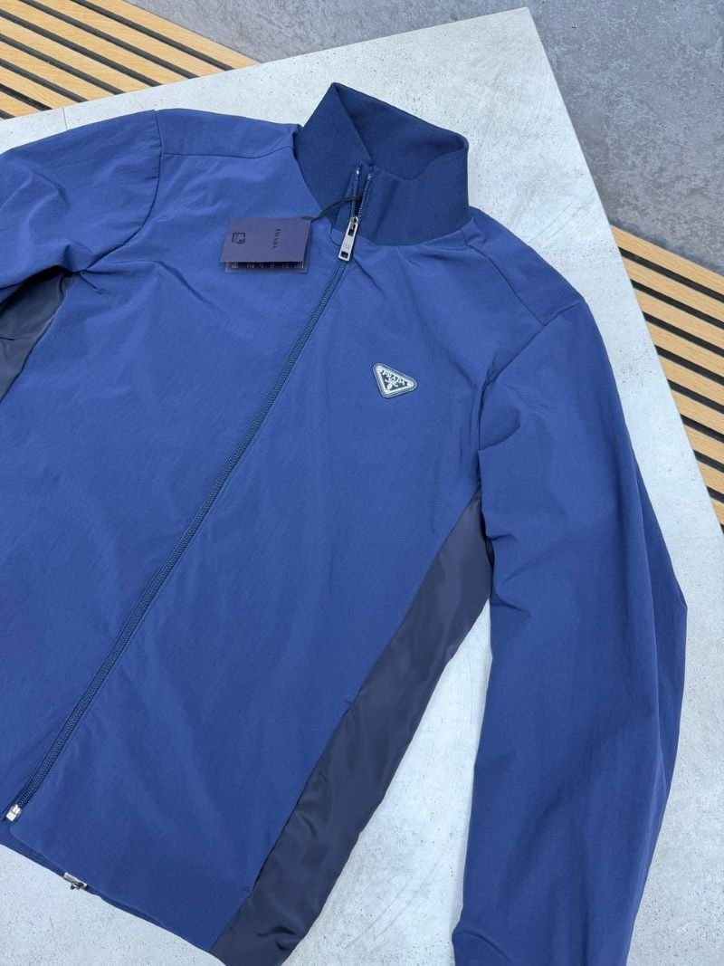 Prada Men's Enamelled Triangle Logo Zip-Through Softshell Track Jacket - Image 4