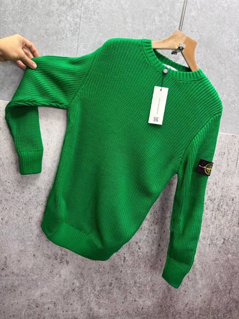 Stone Island Men's Ribbed Crewneck Knit Sweater - Image 6