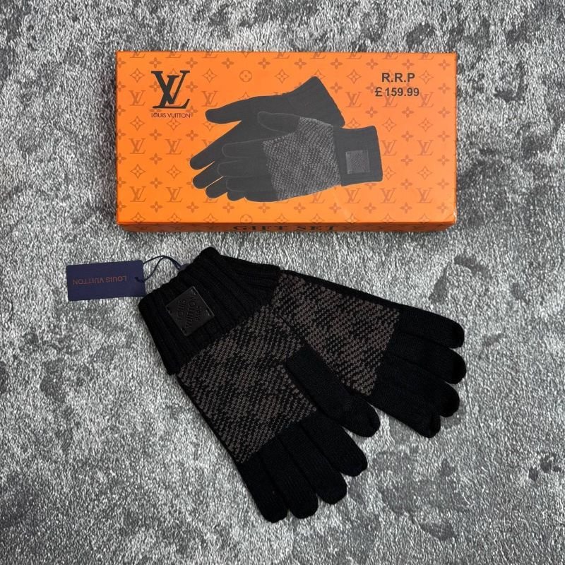 Designer Men's Luxury Winter Gloves Gift Set Collection – Stone Island, Louis Vuitton, & Moncler - Image 6