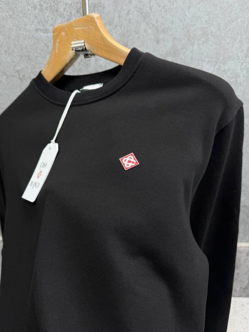 Upgrade your casual wardrobe with the Casablanca Minimalist Patch Logo Crewneck Sweatshirt. Crafted from a premium soft-touch fabric, this luxury designer pullover features a clean classic silhouette highlighted by a signature branded chest patch for understated elegance. - Image 5