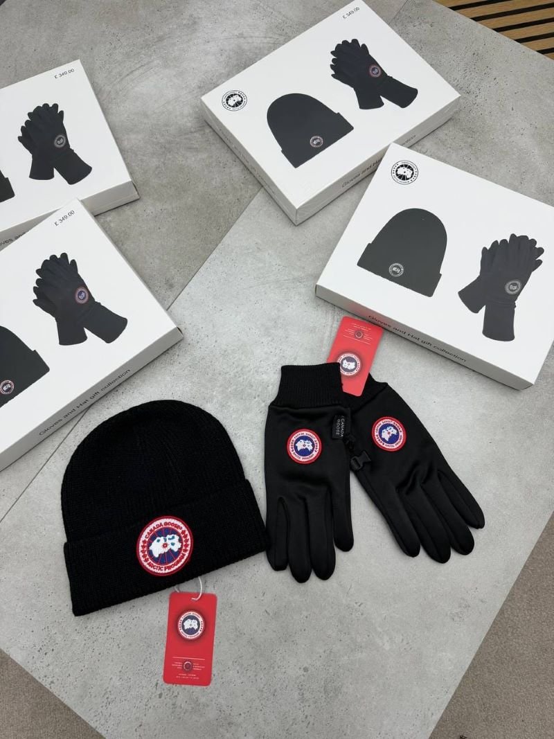 Luxury Winter Beanie and Gloves Gift Set Collection Canada Goose, Moncler & CP - Image 6