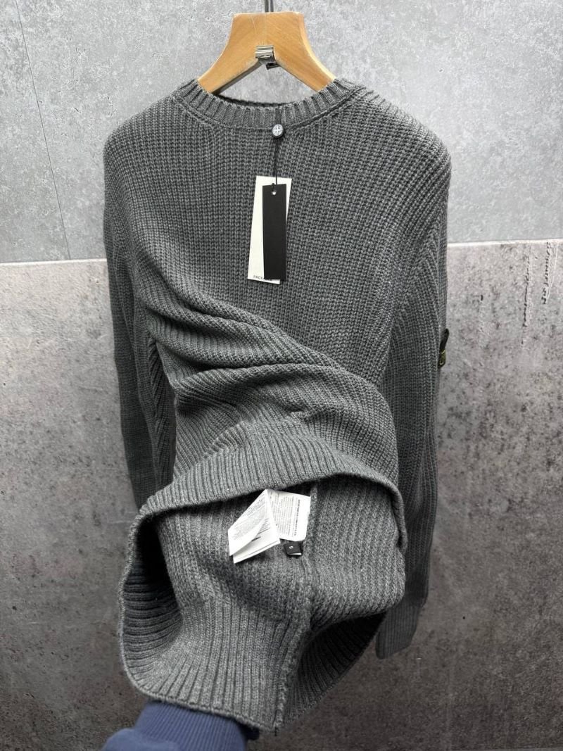 Stone Island Men's Ribbed Crewneck Knit Sweater - Image 7