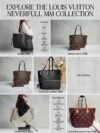 Louis Vuitton Neverfull MM Collection – Luxury Coated Canvas & Leather Tote Bags