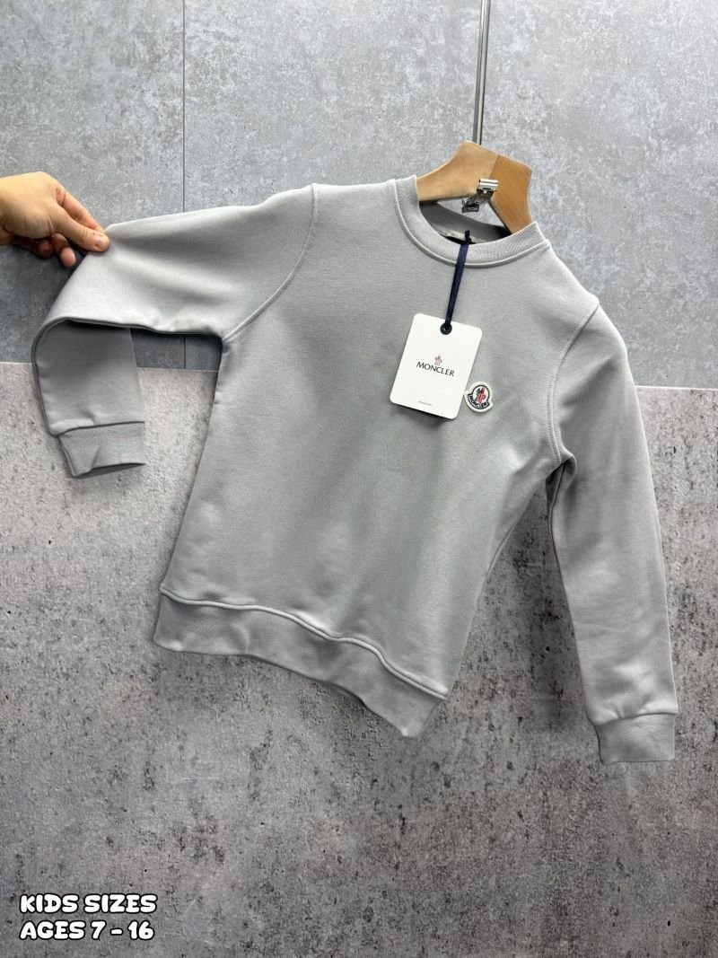 Moncler Junior Logo Patch Cotton Sweatshirt Collection - Kids Designer Pullover - Image 6