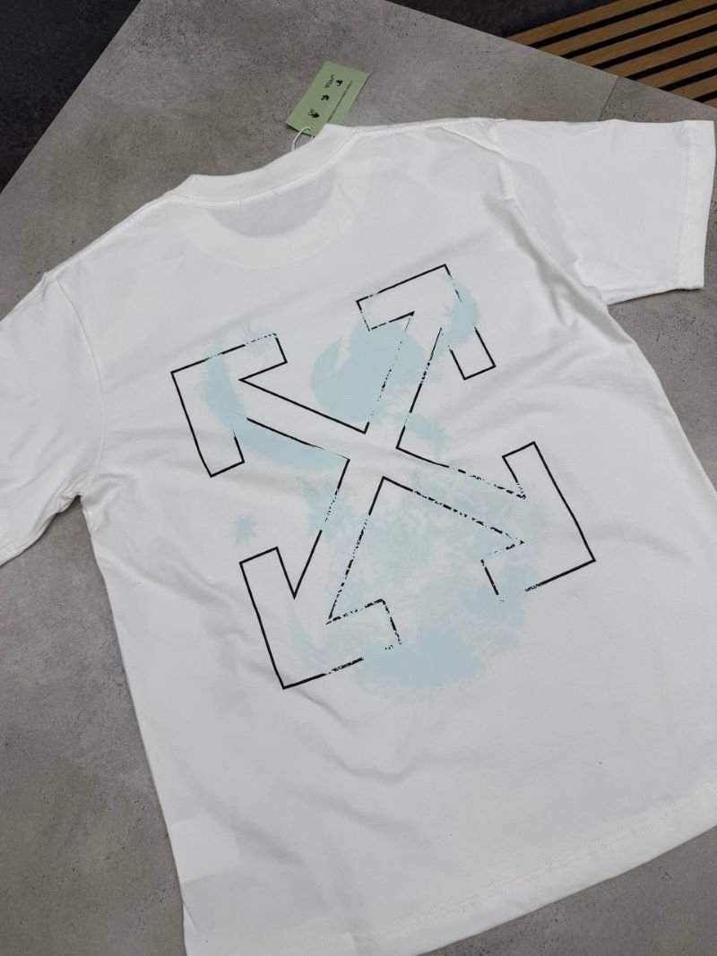 Off-White Graphic Print Short-Sleeve Cotton T-Shirt - Image 6