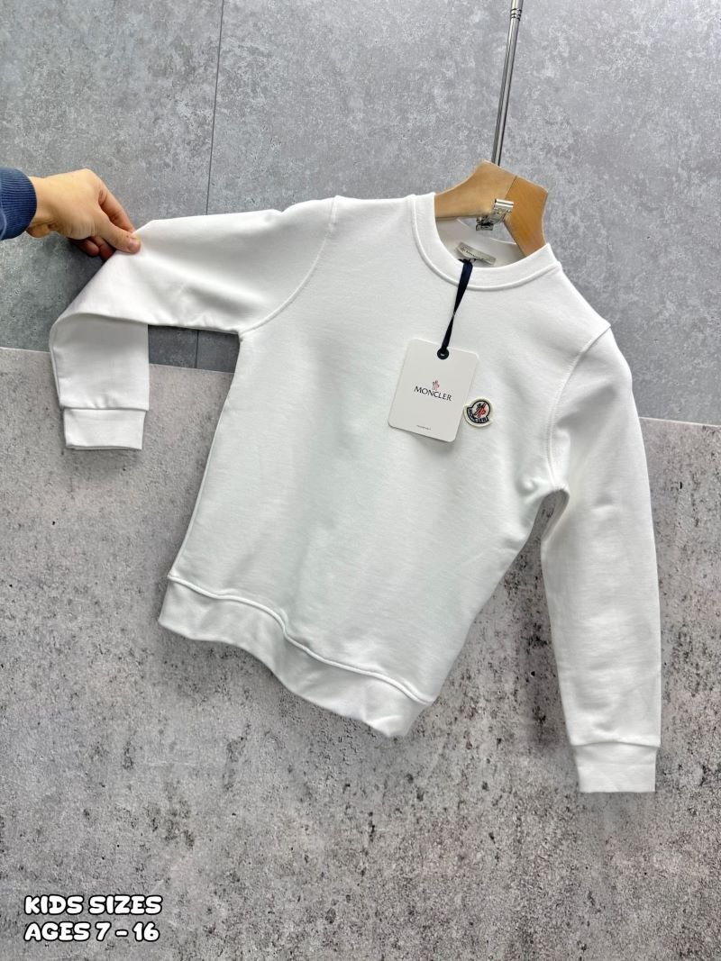 Moncler Junior Logo Patch Cotton Sweatshirt Collection - Kids Designer Pullover - Image 7