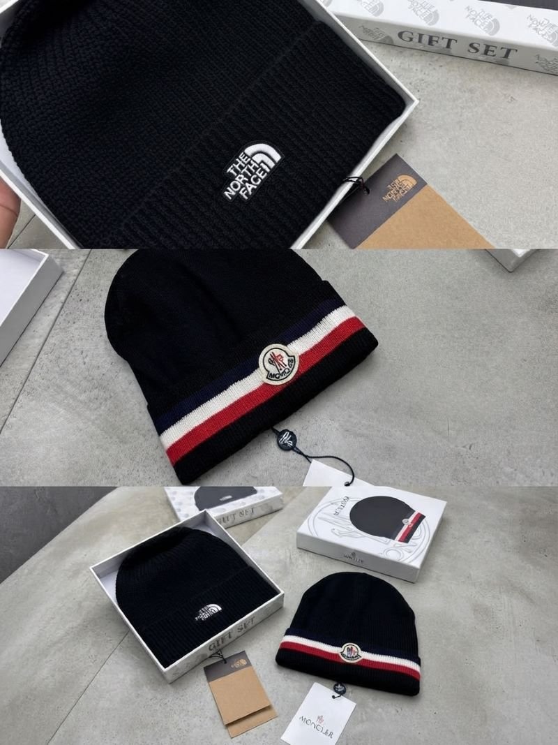 Luxury Designer Winter Beanie Gift Set Collection The North Face & Moncler