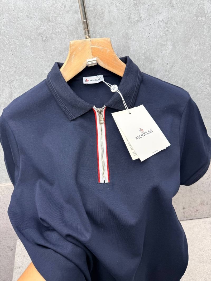 Moncler Designer Quarter-Zip Polo Shirt Collection - Image 8