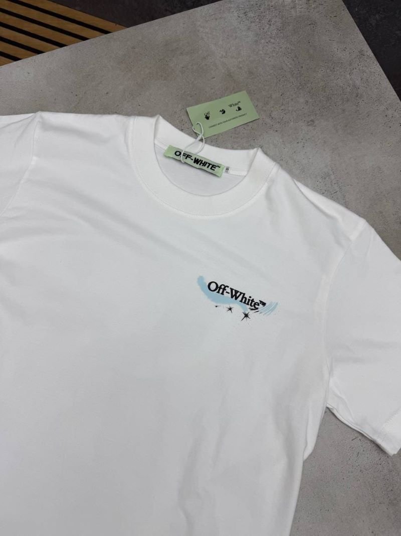 Off-White Graphic Print Short-Sleeve Cotton T-Shirt - Image 8