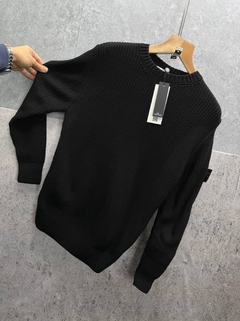 Stone Island Men's Ribbed Crewneck Knit Sweater - Image 10