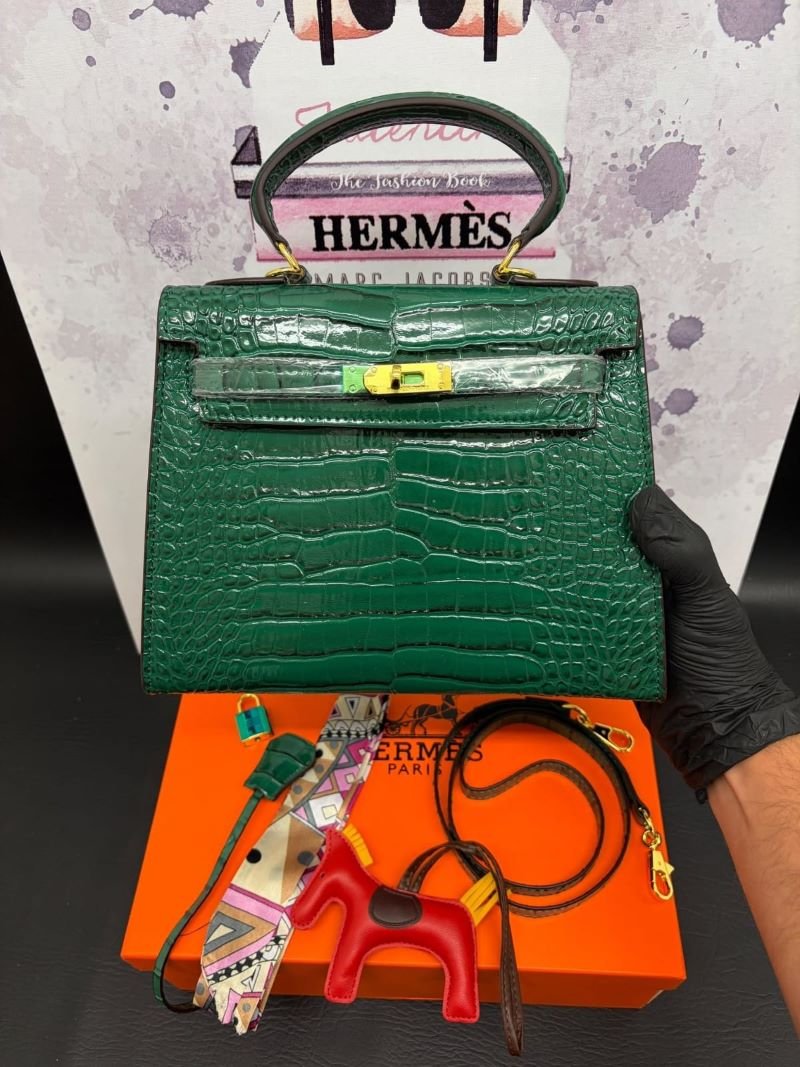 Hermès Inspired Kelly Top-Handle Crossbody Bag Gift Box Set - Image 2