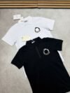 Moncler Quarter-Zip Logo Patch Polo Shirt