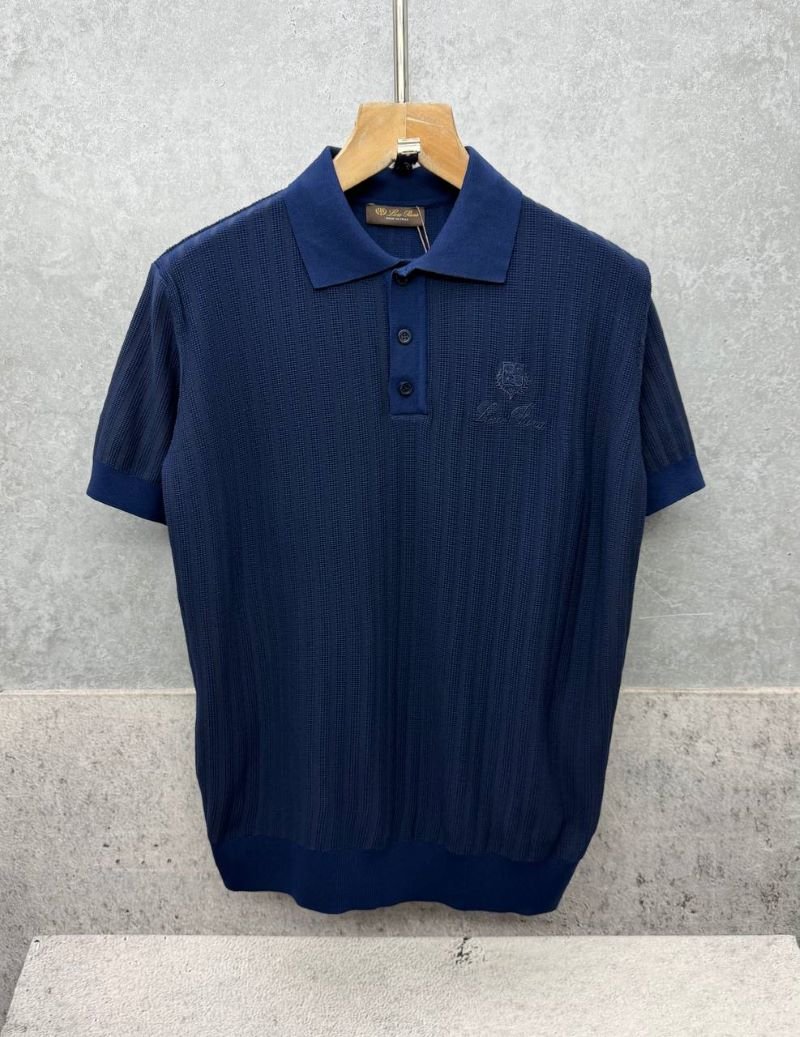Loro Piana Men's Textured Knit Short-Sleeve Polo Shirts - Image 2