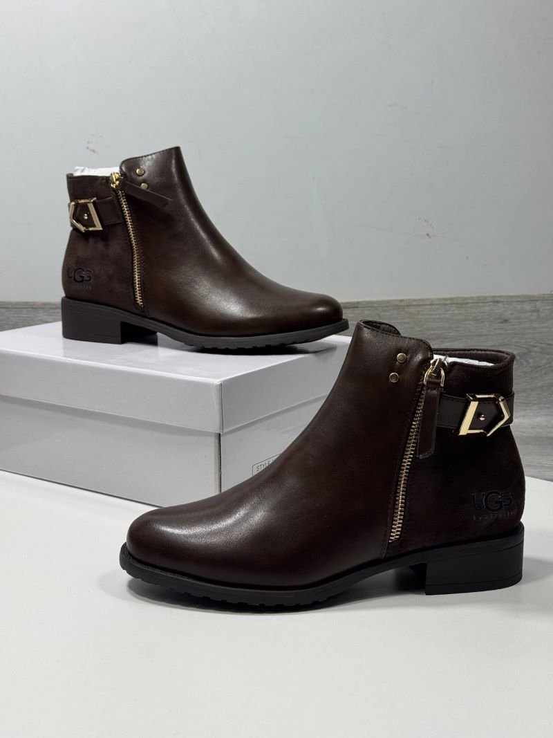 UGG Women's Leather Zip & Buckle Ankle Boots Collection