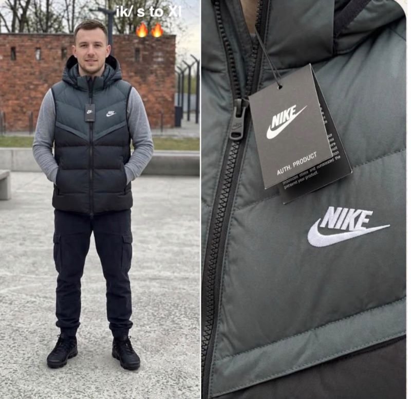 Nike Men's Sportswear Windrunner Hooded Puffer Gilet Collection
