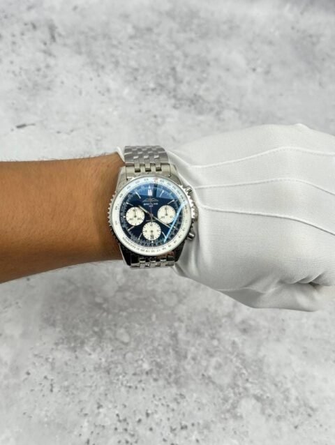 Breitling Navitimer B01 Chronograph Blue Dial Stainless Steel Watch