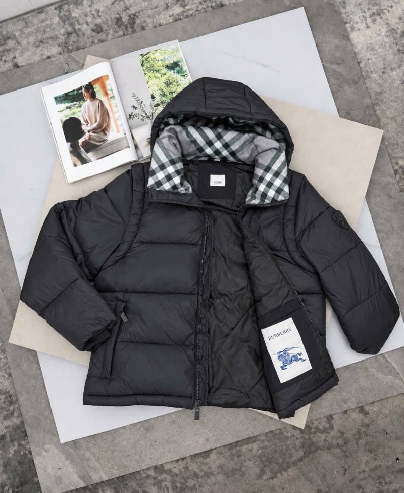 Burberry Check-Lined Hooded Puffer Jacket Collection - Image 2