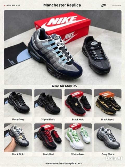 Nike Air Max 95 Retro Running Sneakers with Branded Box