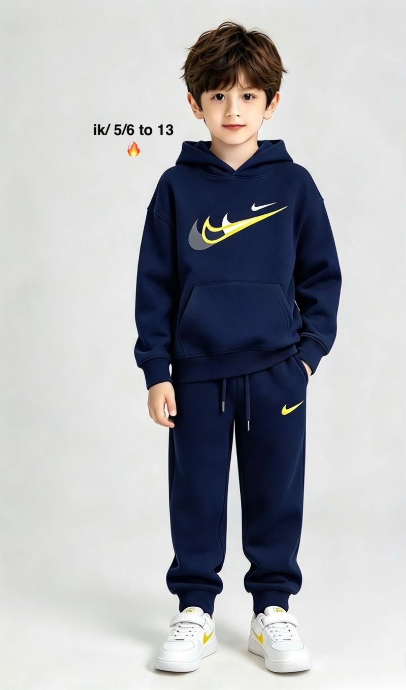 Nike Boys & Girls Pullover Hoodie and Matching Joggers Set - Image 2